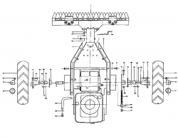 Ersatzteile MTD Balkenmäher Quick 105 N Typ: 181-0173  (1991) Fahrantrieb, Räder 