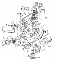 Ersatzteile Super Gartentraktoren Super 18-117 N Typ: 141-849H  (1991) Mähwerk H (46/117cm)