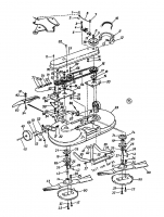 Ersatzteile Super Gartentraktoren Super 18-117 N Typ: 141-849H  (1991) Mähwerk H (46/117cm) Heckauswurf