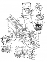 Ersatzteile Columbia Motormäher mit Antrieb CS 53 Typ: 121-476R  (1991) Grundgerät