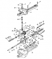 Ersatzteile Super Rasentraktoren Super 12-96 N Typ: 131-659F  (1991) Getriebe