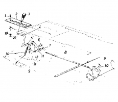 Ersatzteile Super Rasentraktoren Super 12-96 N Typ: 131-659F (1991) Schalthebel