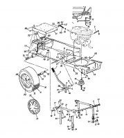 Ersatzteile Super Gartentraktoren Super 18 HN Typ: 141-849J (1991) Mähwerksaushebung