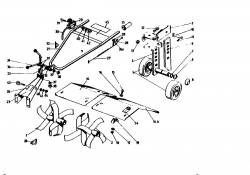 Ersatzteile Gutbrod Motorhacken MB 60-30 Typ: 07514.01  (1991) Hacksterne, Holm