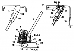 Ersatzteile Golf Elektrotrimmer 320 RAPS Typ: 02858.06  (1991) Grundgerät
