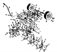 Ersatzteile Zubehör Garten- und Rasentraktoren Rasenlüfter RL 100-18 Typ: 04012.02  (1991) Grundgerät