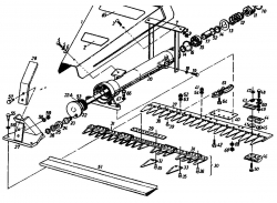 Ersatzteile Gutbrod Balkenmäher BM 100-2/G Typ: 07507.01  (1991) Mähbalken