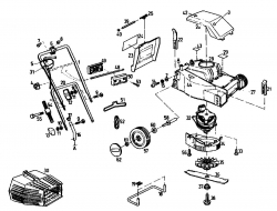 Ersatzteile Gutbrod Elektromäher HE 32 Typ: 02810.03  (1992) Grundgerät