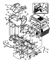 Ersatzteile Gutbrod Rasentraktoren RSB 100-12 Typ: 04015.02  (1992) Armaturenbrett, Motorhaube, Sitzwanne