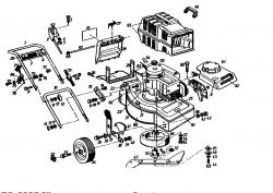 Ersatzteile Golf Motormäher 245 HL 4 Typ: 02874.09  (1992) Grundgerät