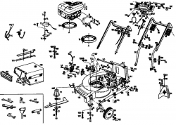 Ersatzteile Gutbrod Motormäher MH 454 Typ: 04004.05  (1992) Grundgerät
