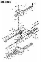 Ersatzteile Raiffeisen Rasentraktoren 8/76 HA Typ: 132-510C628  (1992) Getriebe