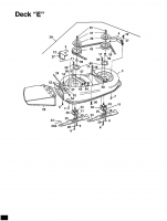 Ersatzteile Bauhaus Rasentraktoren Gardol Topcut 12/91 Typ: 134I471E646  (1994) Mähwerk E (36/91cm) Seitenauswurf