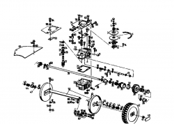 Ersatzteile Gutbrod Motormäher mit Antrieb MH 534 RVE Typ: 04007.03  (1995) Getriebe