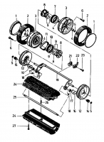 Ersatzteile Gutbrod Handkehrmaschinen B 77 Typ: 02067.03  (1993) Kehrwalze