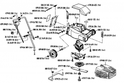Ersatzteile Golf Elektromäher E 732 Typ: 02819.01  (1993) Grundgerät
