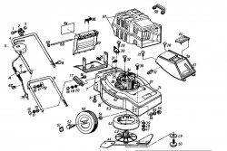 Ersatzteile Golf Elektromäher 345 HE Typ: 02841.05  (1993) Grundgerät