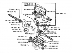 Ersatzteile Golf Balkenmäher 370 BMR 4 Typ: 07510.03  (1993) Getriebe