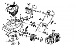 Ersatzteile Gutbrod Motormäher Turbo HBS Typ: 02894.05  (1993) Grundgerät