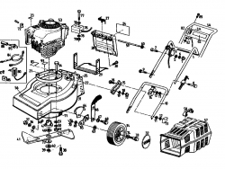 Ersatzteile Gutbrod Motormäher Turbo HBS Typ: 02893.06 (1993) Grundgerät
