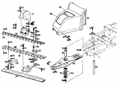 Ersatzteile Gutbrod Balkenmäher BM 710 Typ: 07515.03  (1993) Mähantrieb, Mähbalken