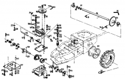 Ersatzteile Gutbrod Balkenmäher BM 710 Typ: 07515.03  (1993) Getriebe, Räder