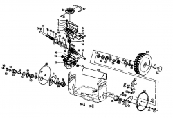 Ersatzteile Gutbrod Motormäher mit Antrieb Turbo HBSR-2 T Typ: 04011.09  (1993) Getriebe