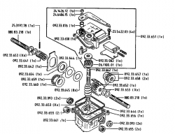 Ersatzteile Gutbrod Balkenmäher BM 700 Typ: 07510.04  (1993) Getriebe