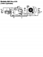 Ersatzteile MTD Rasentraktor 11/30 Typ: 133C679C600  (1993) Schaltplan 2 Zylinder 