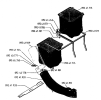 Ersatzteile Gutbrod Rasentraktoren RSB 80-12 Typ: 00097.07  (1994) Grasfangkorb