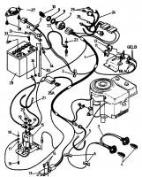 Ersatzteile Gutbrod Rasentraktoren RSB 100-12 Typ: 00097.05  (1994) Elektroteile