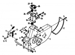 Ersatzteile Gutbrod Balkenmäher BM 107 Typ: 07517.03  (1994) Getriebegehäuse