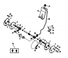 Ersatzteile Gutbrod Balkenmäher BM 107 Typ: 07517.03  (1994) Schalthebel