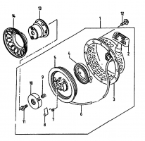 Ersatzteile Gutbrod Balkenmäher BM 107 Typ: 07517.03  (1994) Reversierstarter