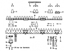 Ersatzteile Gutbrod Balkenmäher BM 107 Typ: 07517.03  (1994) Mähbalken