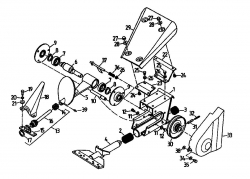 Ersatzteile Gutbrod Balkenmäher BM 107 Typ: 07517.03  (1994) Mähantrieb