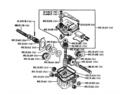 Ersatzteile Gutbrod Balkenmäher BM 700 Typ: 07510.04  (1994) Getriebe