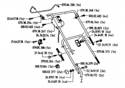 Ersatzteile Golf Elektromäher 232 HE Typ: 02823.01  (1994) Holm