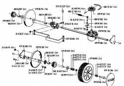 Ersatzteile Gutbrod Motormäher mit Antrieb HB 48 REL Typ: 02815.02  (1994) Getriebe, Räder