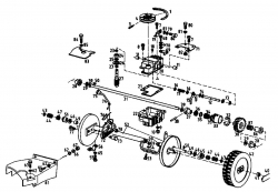 Ersatzteile Gutbrod Motormäher mit Antrieb MH 454 RSB Typ: 04024.02  (1994) Getriebe, Räder