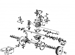 Ersatzteile Gutbrod Motormäher mit Antrieb MH 454 REB Typ: 04006.08  (1994) Getriebe, Räder