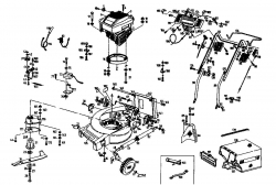 Ersatzteile Gutbrod Motormäher mit Antrieb MH 454 REB Typ: 04006.08  (1994) Grundgerät