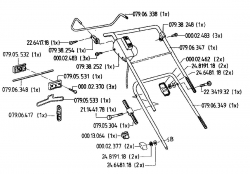 Ersatzteile Gutbrod Elektromäher MHE 320 Typ: 02821.02  (1995) Holm