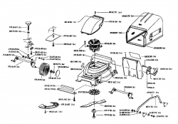 Ersatzteile Gutbrod Elektromäher MHE 320 Typ: 02821.02  (1995) Grundgerät
