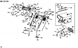 Ersatzteile Gutbrod Motormäher mit Antrieb MH 534 RV Typ: 04007.02  (1995) Grasfangsack, Holm