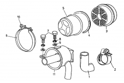 Ersatzteile Gutbrod Balkenmäher BM 100-2/G Typ: 07508.06  (1995) Luftfilter