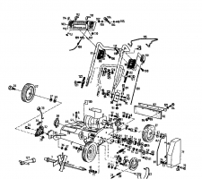Ersatzteile Gutbrod Motorvertikutierer MV 504 Typ: 00053.05  (1995) Grundgerät