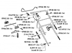 Ersatzteile Gutbrod Elektromäher HE 33 Typ: 02821.01  (1995) Holm