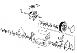 Ersatzteile Fair Line Motormäher mit Antrieb BA 450 Typ: 04025.05 (1995) Getriebe, Höhenverstellung, Räder