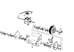 Ersatzteile Gutbrod Motormäher mit Antrieb Eco BRF Typ: 04033.05  (1995) Getriebe, Höhenverstellung, Räder